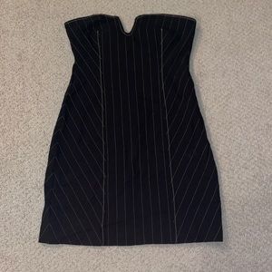 Zara Strapless Black Dress